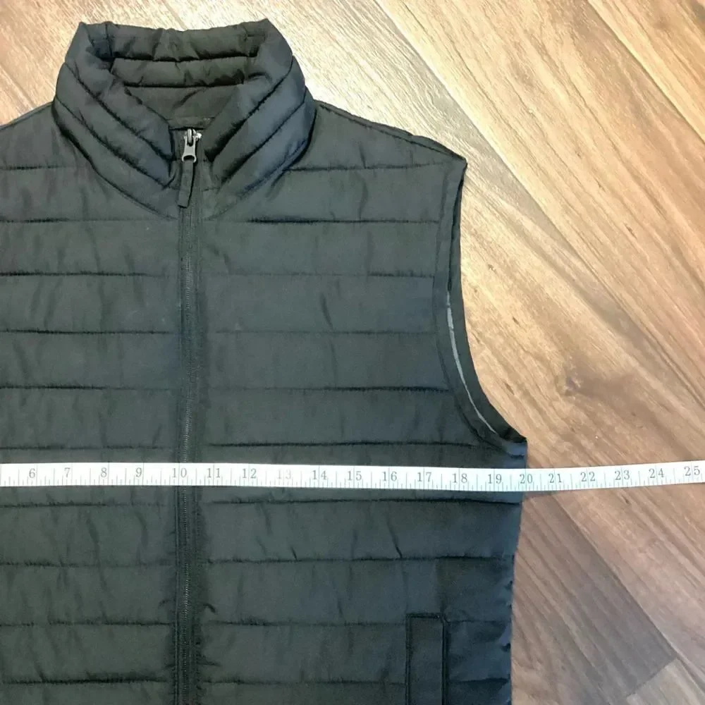 Gap Windproof Quilted Puffer Vest Water Resistant Full Zip‎ Small In Black